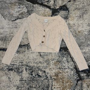 cream cropped sweater